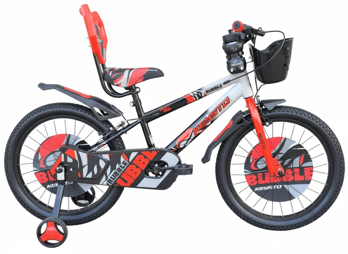 KEYSTO BUBBLE SS-KIDS BIKE-red-grey